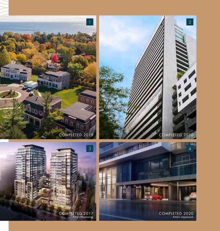 A selection of Greenpark residential communities and buildings